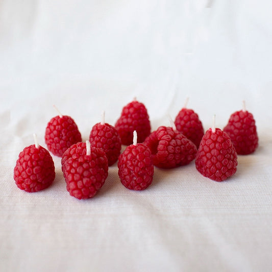 Raspberry Birthday Candles