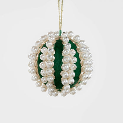 Velvet and Pearl Ornament