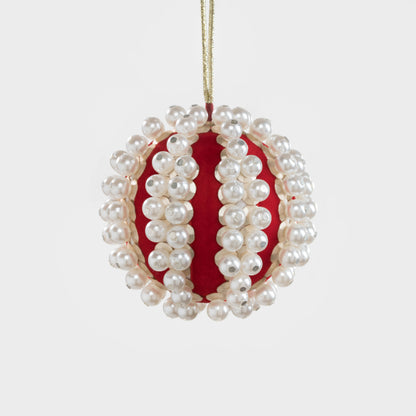 Velvet and Pearl Ornament