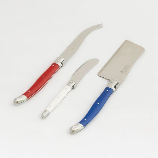 Cheese Knives in Red, White + Blue