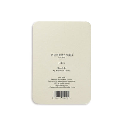 Ruby Jelly Greeting Card