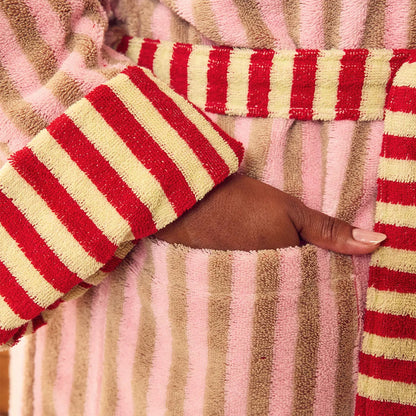 Ladybug Stripe Bathrobe