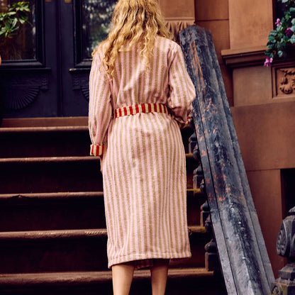 Ladybug Stripe Bathrobe