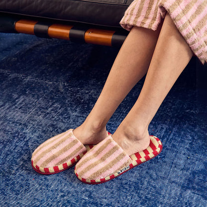 Ladybug Stripe Slippers