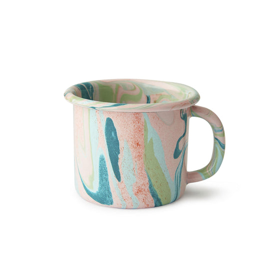 Blush Swirl Enamelware Mug