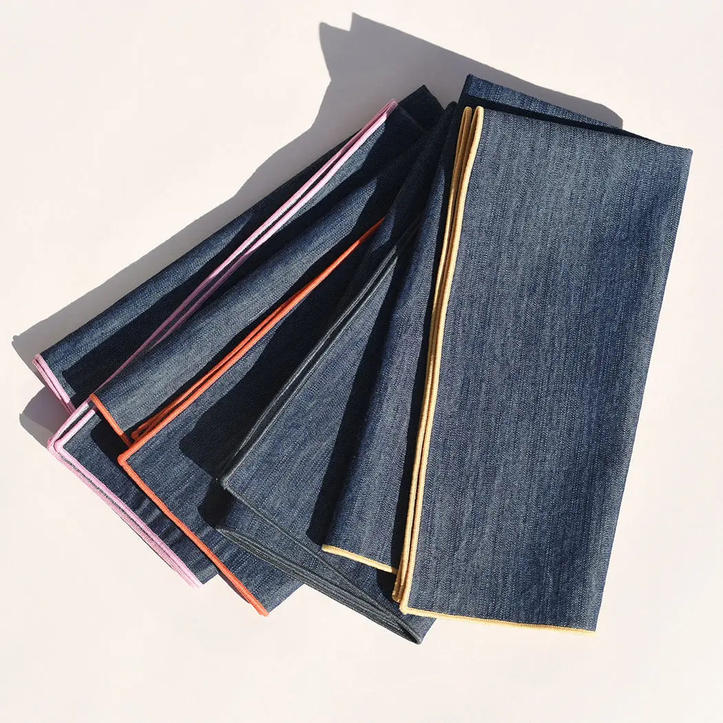 Rainbow Denim Napkins - Thumbnail 2
