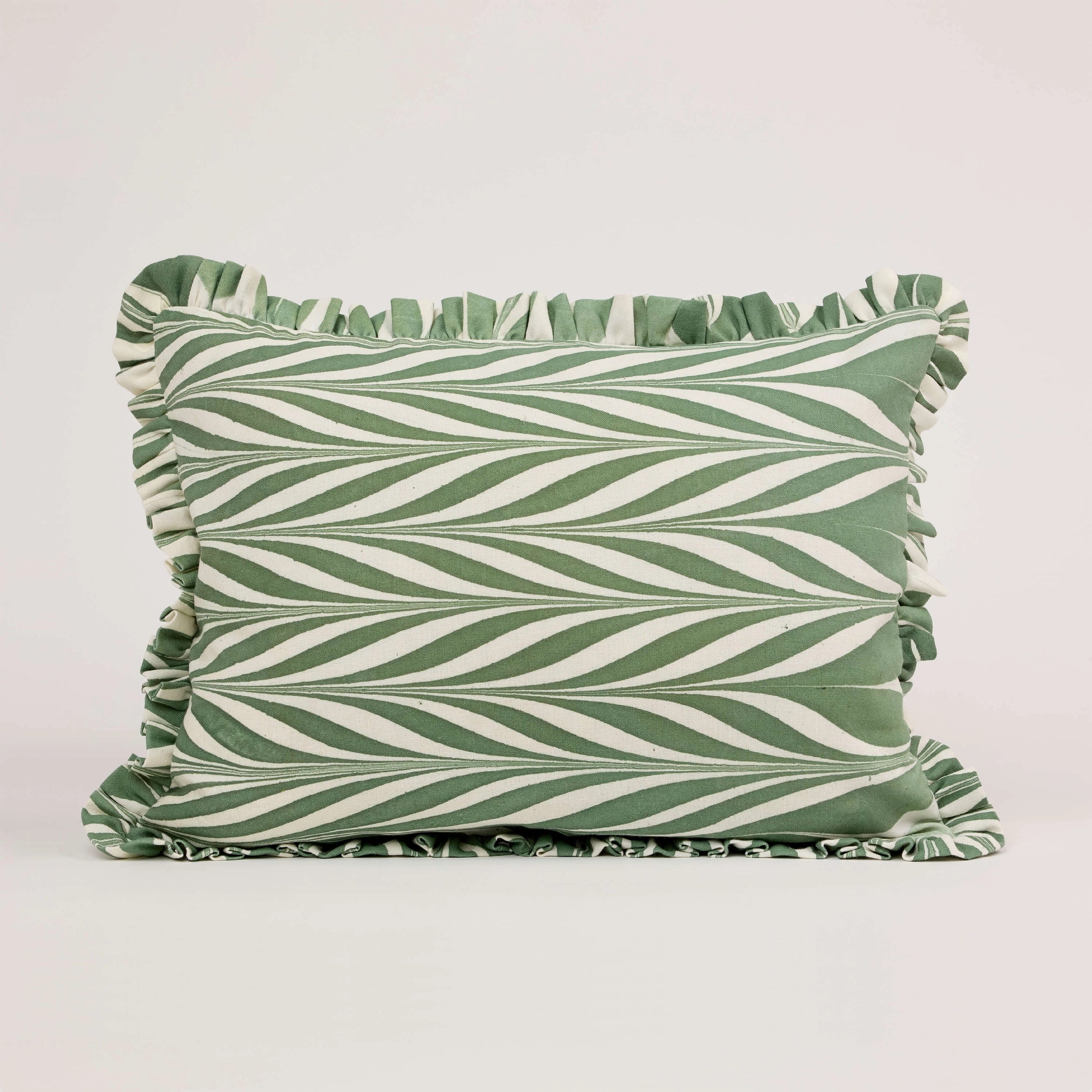 Marbled Ruffle Cushion Cover - Thumbnail 4