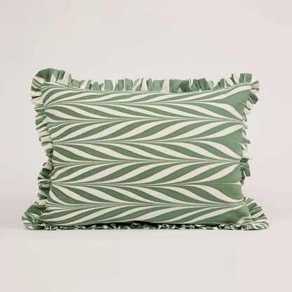 Marbled Ruffle Cushion Cover
