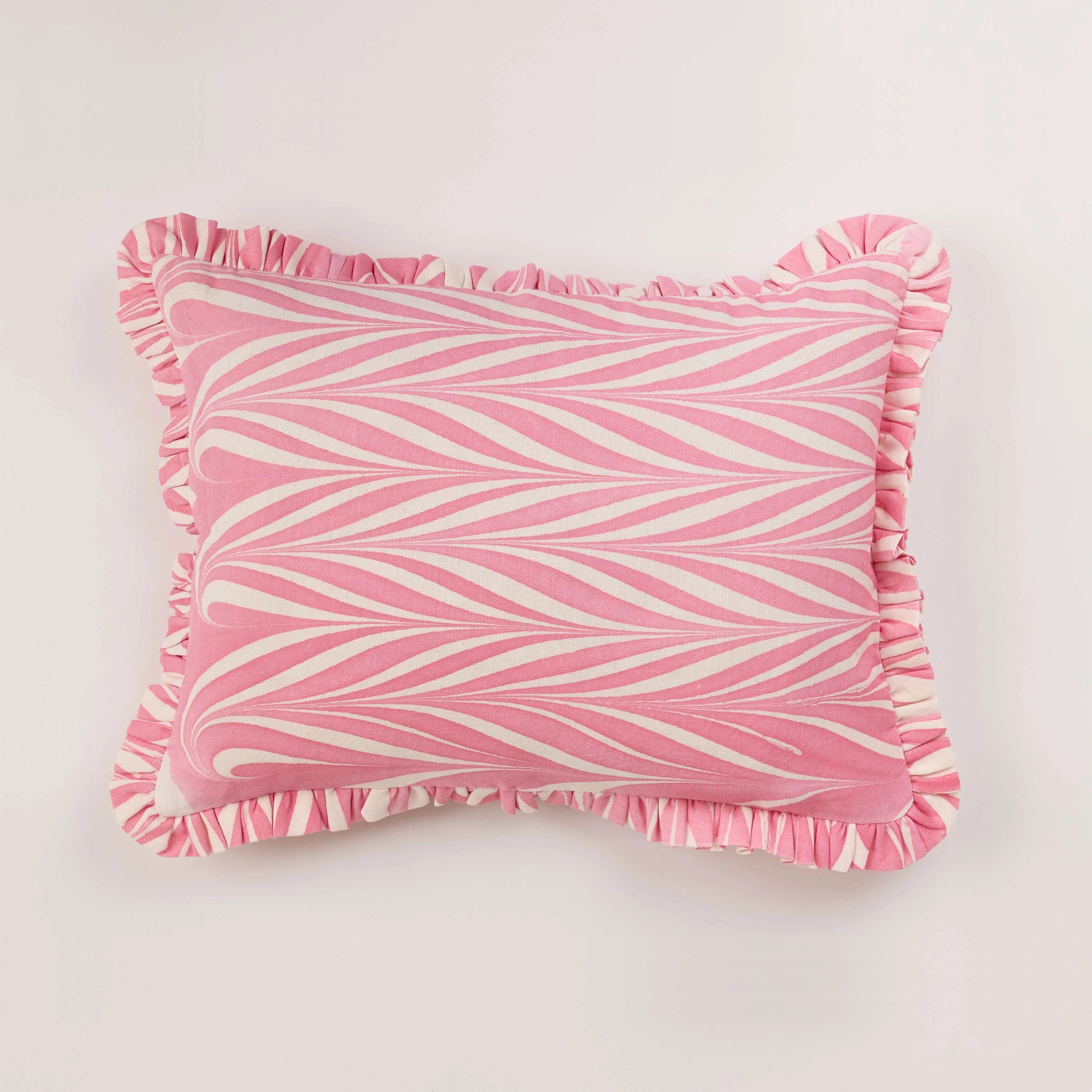 Marbled Ruffle Cushion Cover - Thumbnail 3