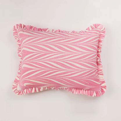 Marbled Ruffle Cushion Cover