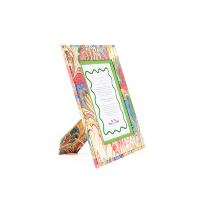 Hand-Marbled Picture Frame