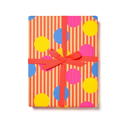 Polka Dots Wrapping Paper Sheet