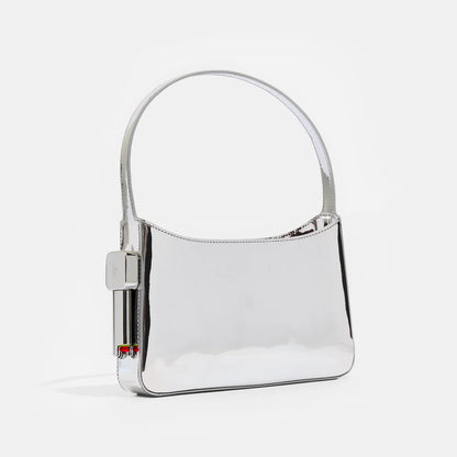 Burn Shoulder Bag in Silver Mirror