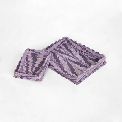 Scalloped Desk Tray Set