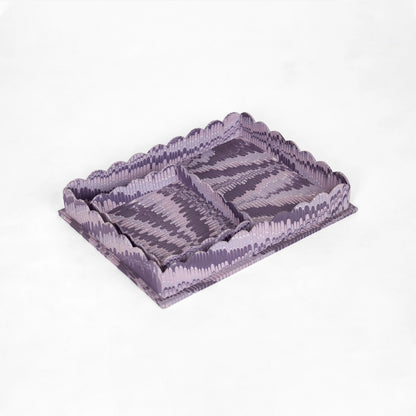 Scalloped Desk Tray Set