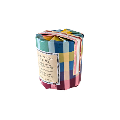 Madras Plaid Gift Wrap Candle