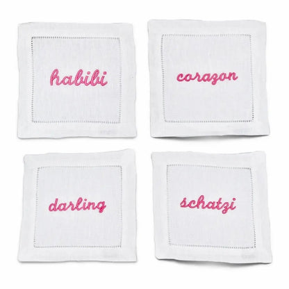 Terms of Endearment Cocktail Napkins, Set of 4