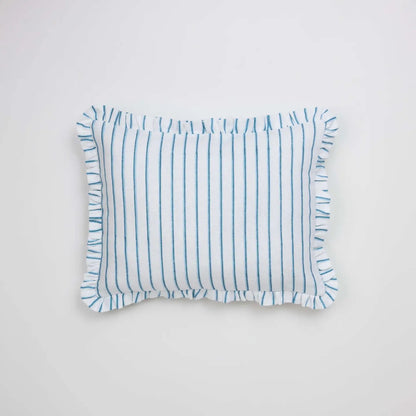 Stripe Ruffled Cushion Cover