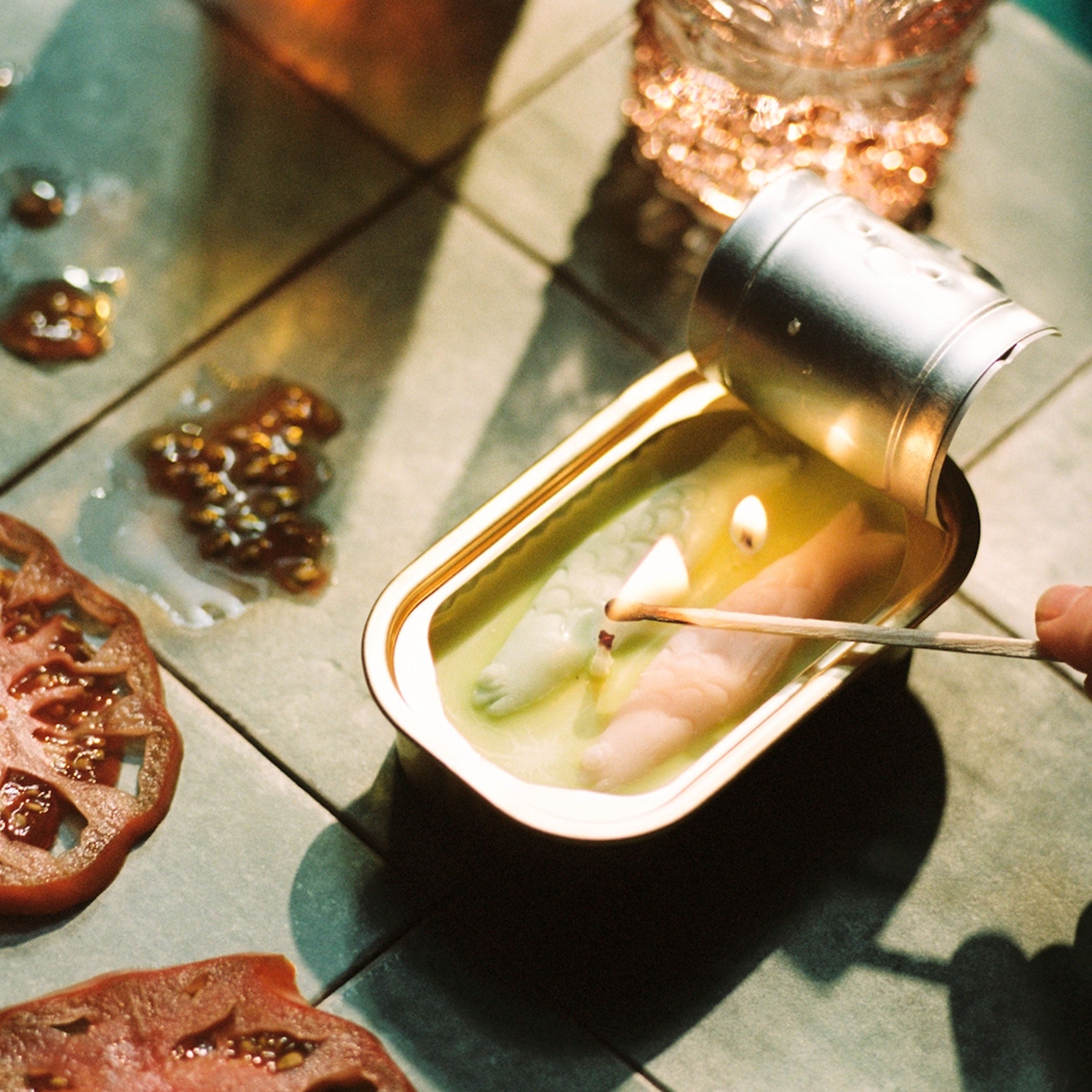 Olive Oil & Sea Salt Tinned Fish Candle – Piecework Puzzles