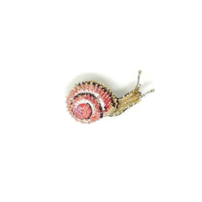 Blinking Snail Brooch