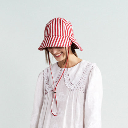 Stripe Tulip Bucket Hat