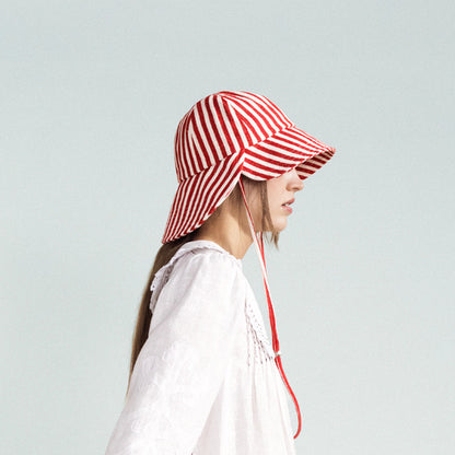 Stripe Tulip Bucket Hat