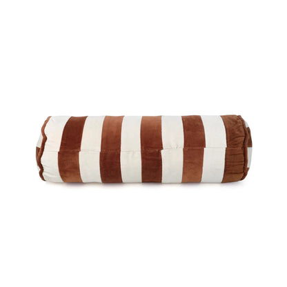 Velvet Stripe Bolster Pillow