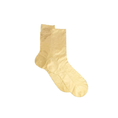 One Ribbed Laminated Sock