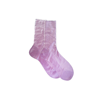One Ribbed Laminated Sock