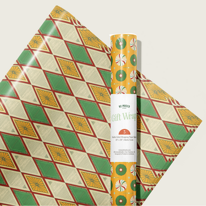 Harlequin Double Sided Gift Wrap