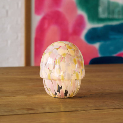Cordless Confetti Glass Lamp