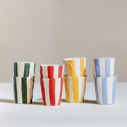 Bold-Stripe Wine Cup, Goldenrod