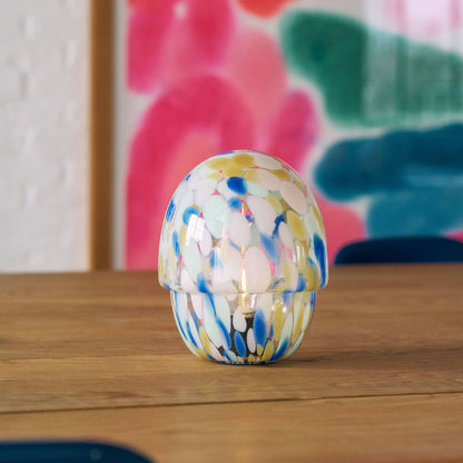 Cordless Confetti Glass Lamp