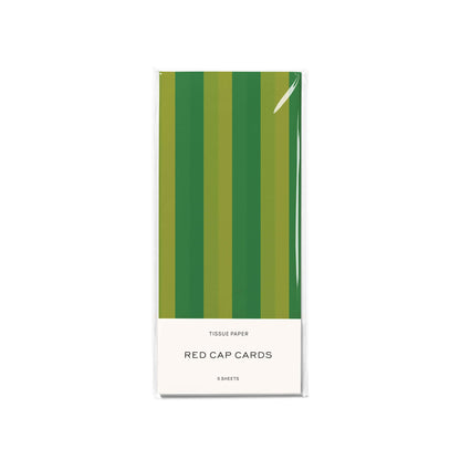 Green Striped Tissue Paper