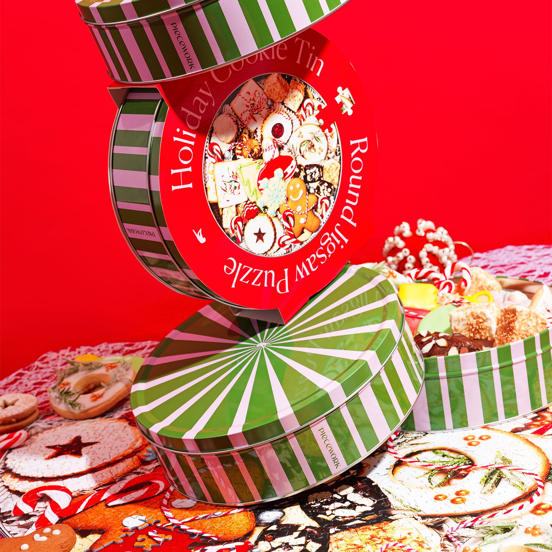 Holiday Cookie Tin – Piecework Puzzles