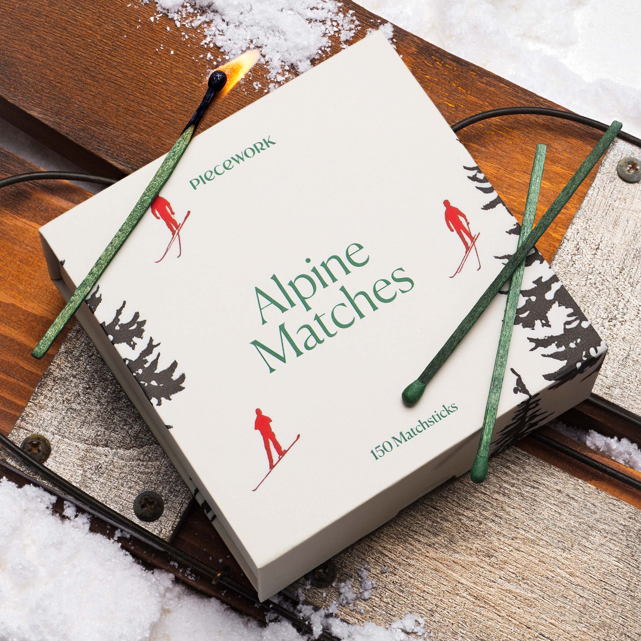 Alpine Matches — Chalet-Inspired Evergreen Matchsticks – Piecework