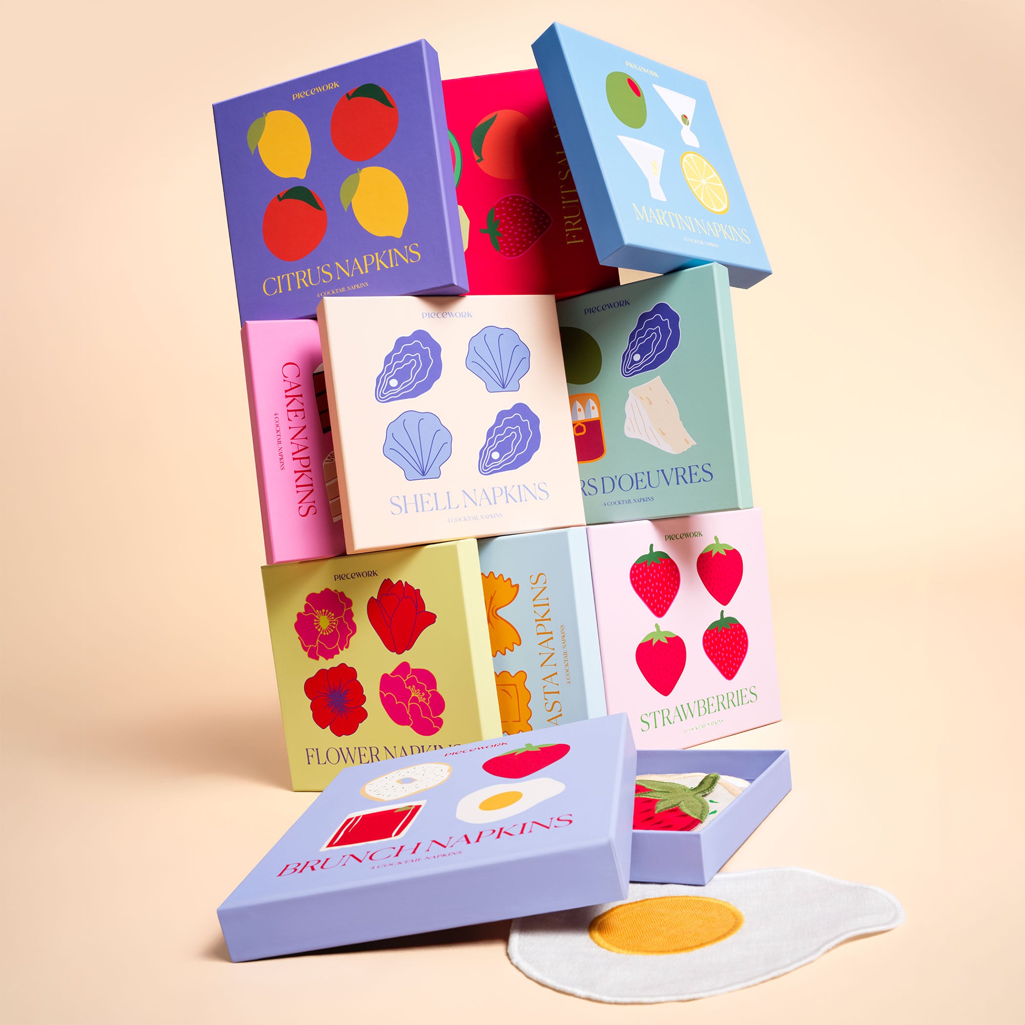 Martini Cocktail Napkins – Piecework Puzzles