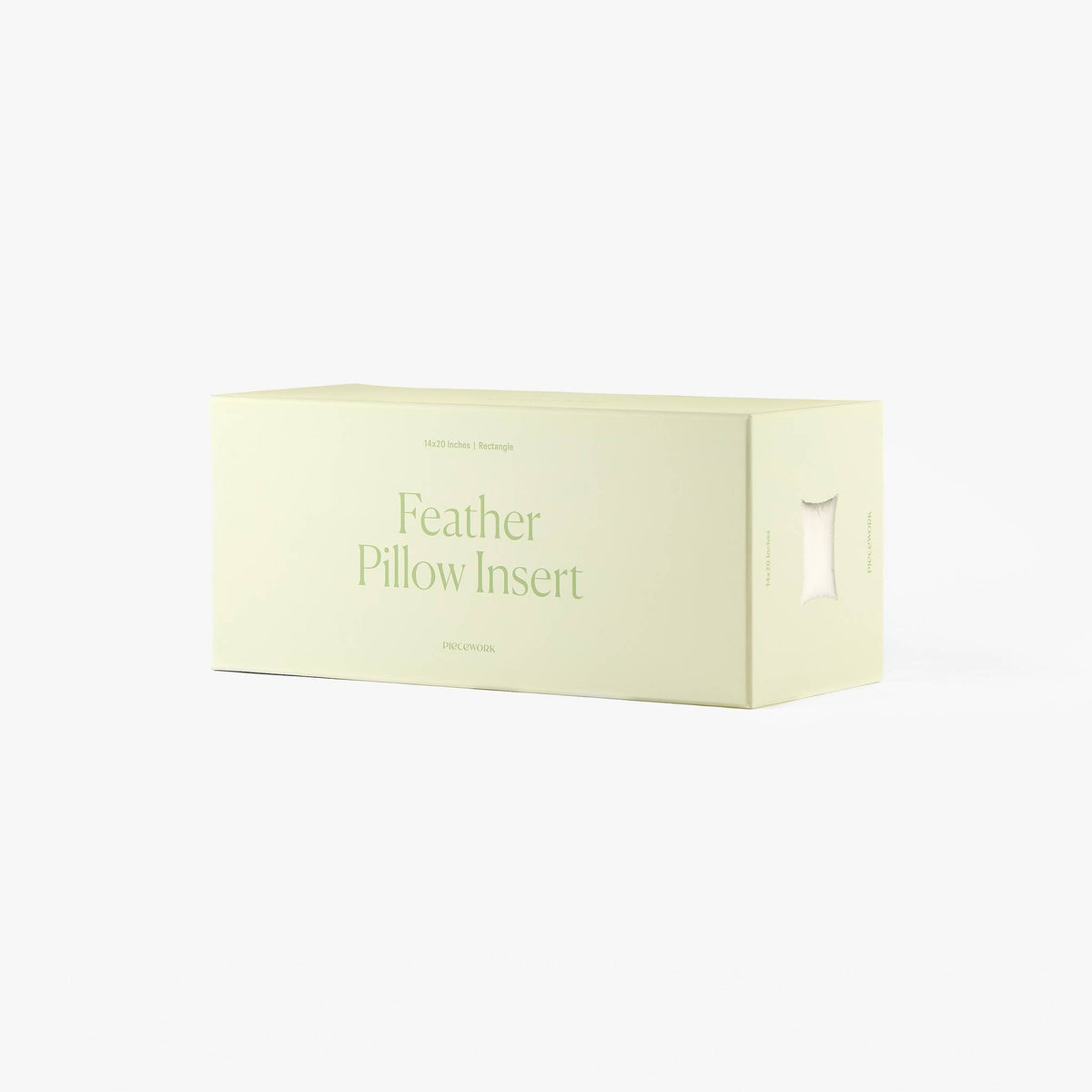 Feather Pillow Insert 14 x 20 inch box