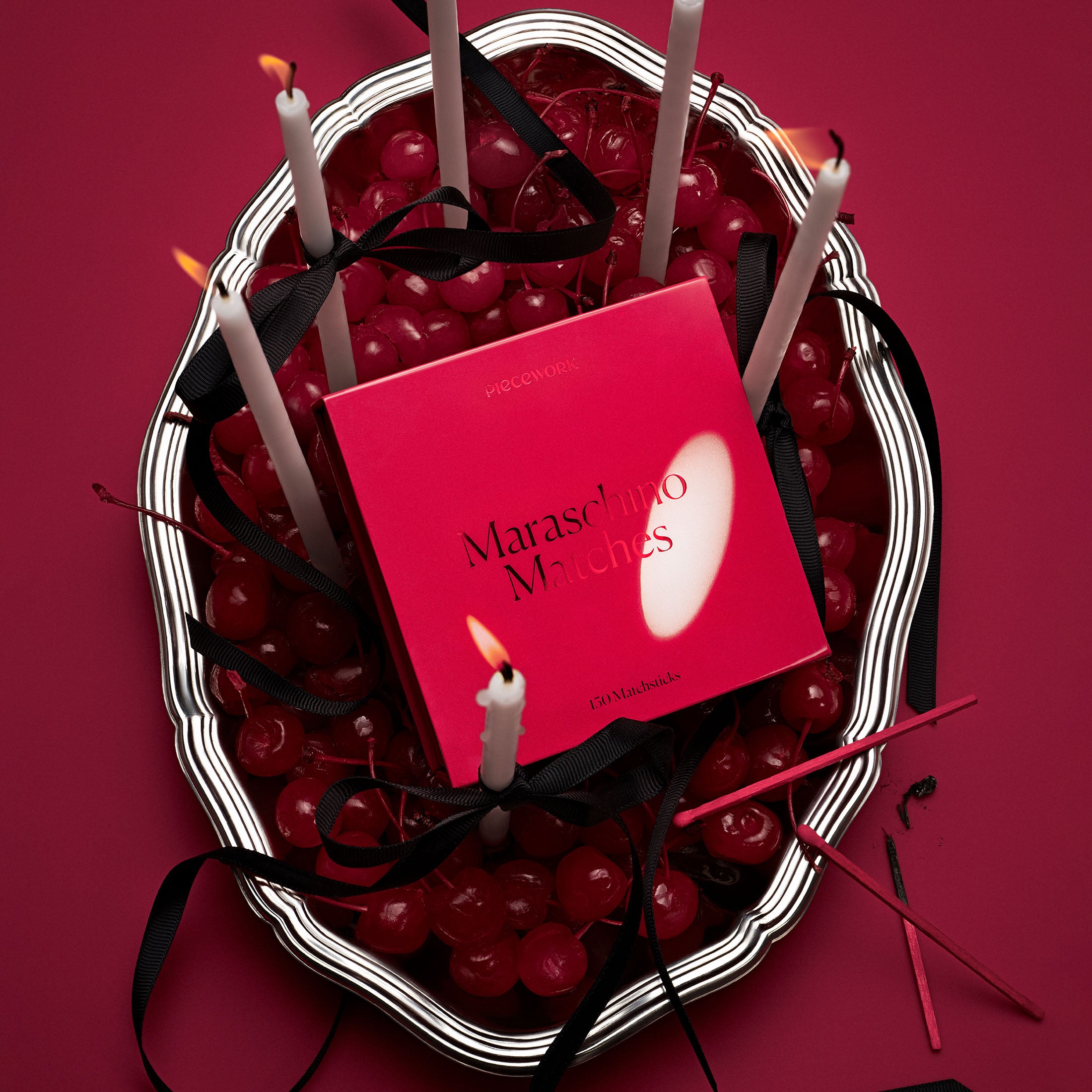 Maraschino Matches — Cherry Red Matchsticks – Piecework