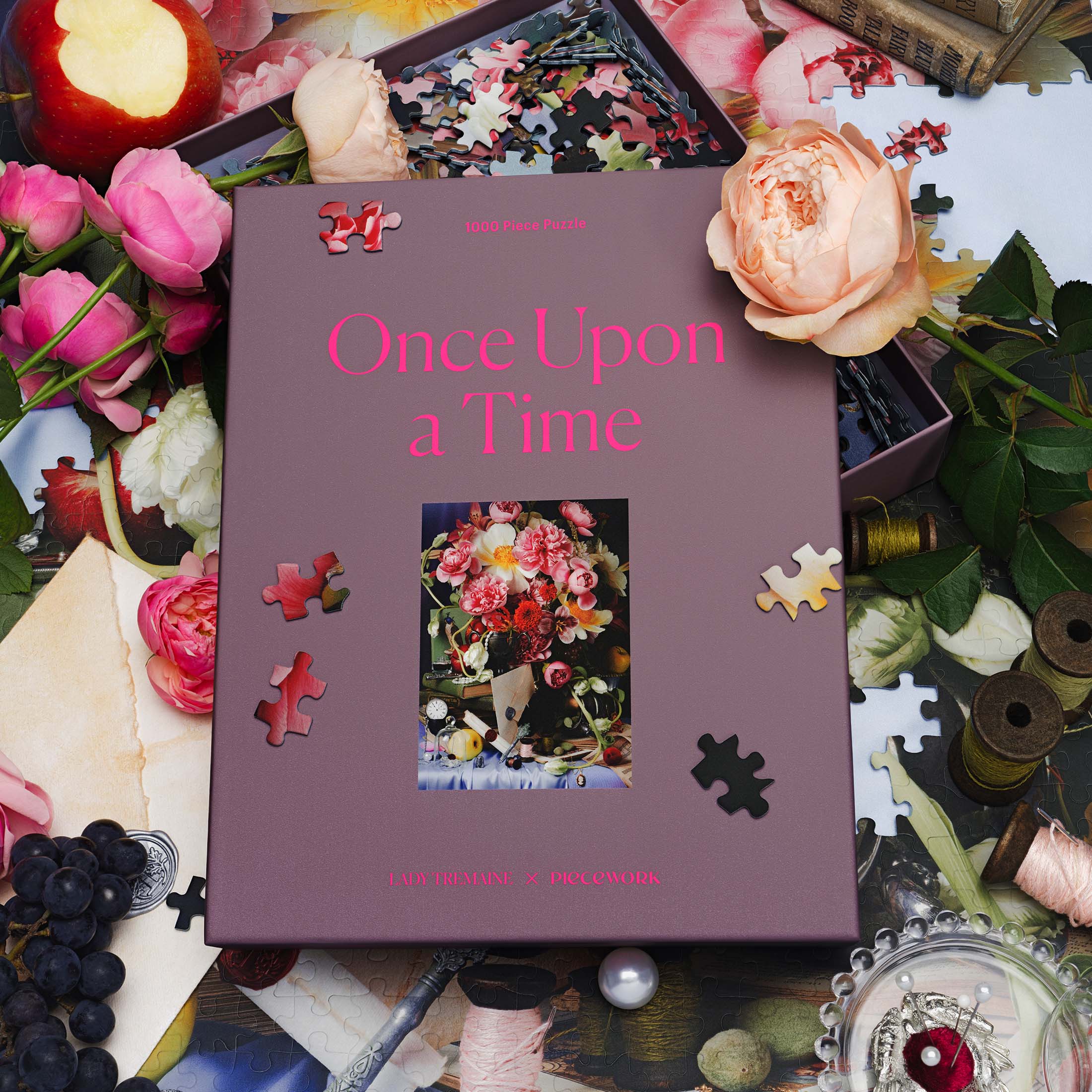 Once Upon a Time 1000 Piece Art Puzzle | Literary Still Life by