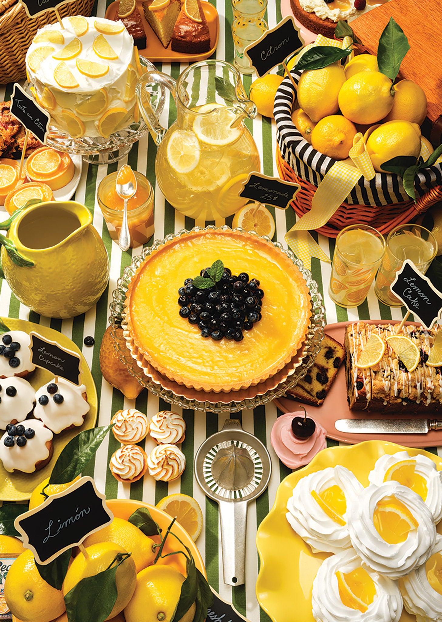 Puzzle art for Lemonade, a 1000-piece puzzle from Piecework Puzzles.