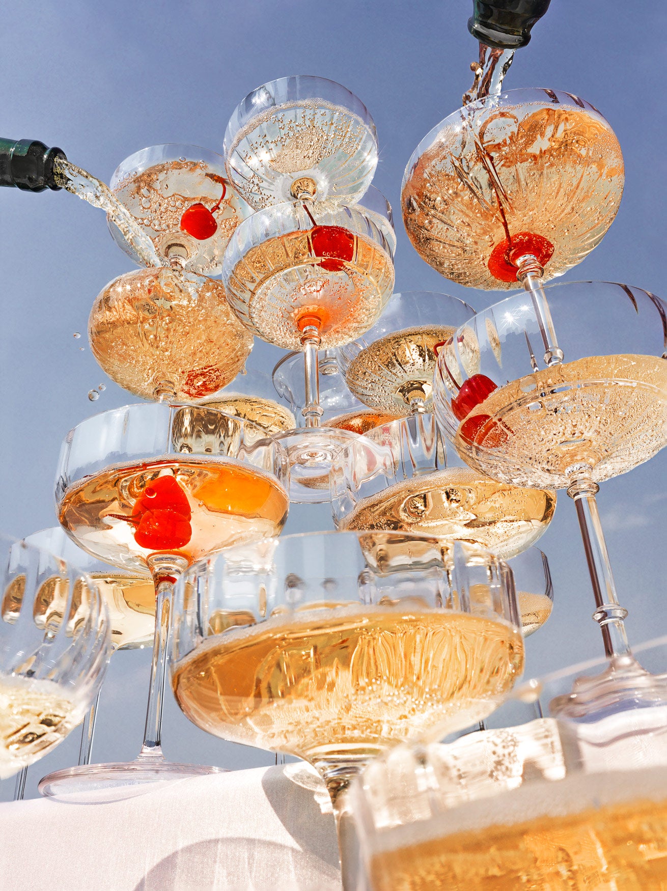 The Bubbly Set: Champagne Gift Set with Puzzle + Napkins – Piecework