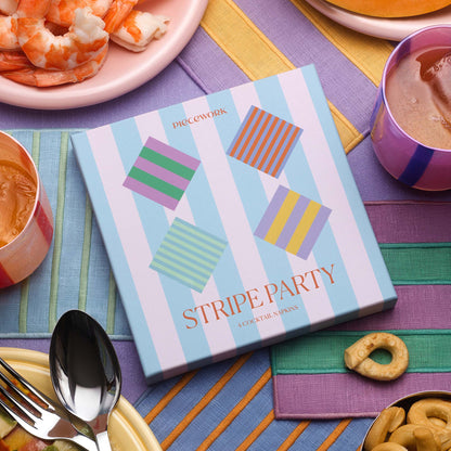 Stripe Party Cocktail Napkins