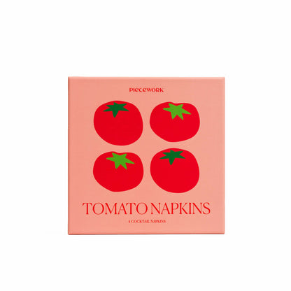 Tomato Cocktail Napkins, Set of 4