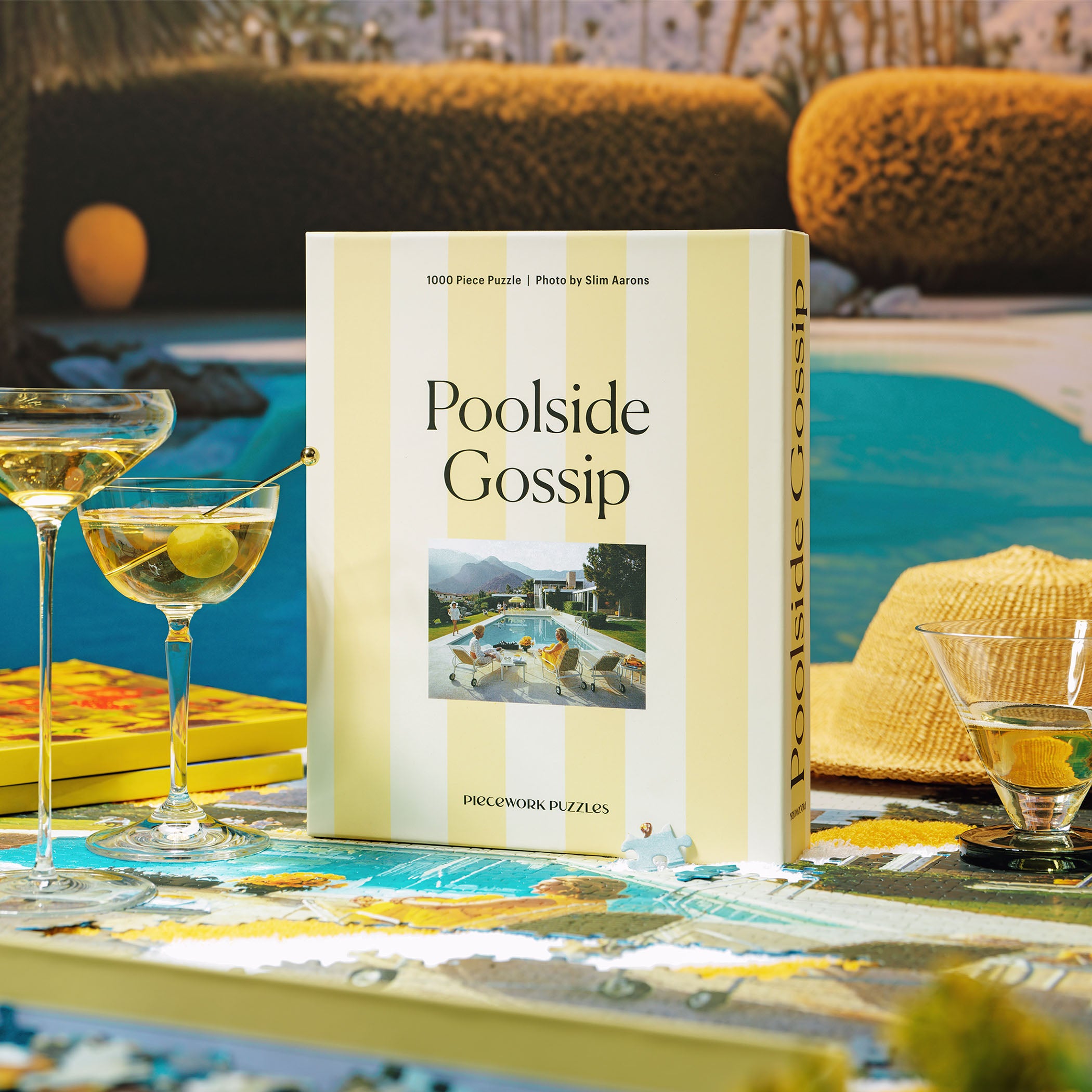 Poolside Gossip 1000 Piece Puzzle — Slim Aarons x Piecework